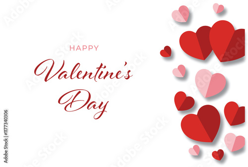 Happy Valentines Day vector background or greeting card cover stock art

