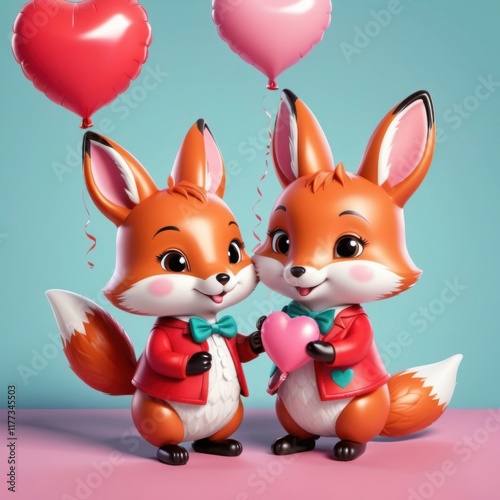 Animal Valentine’s Couple 