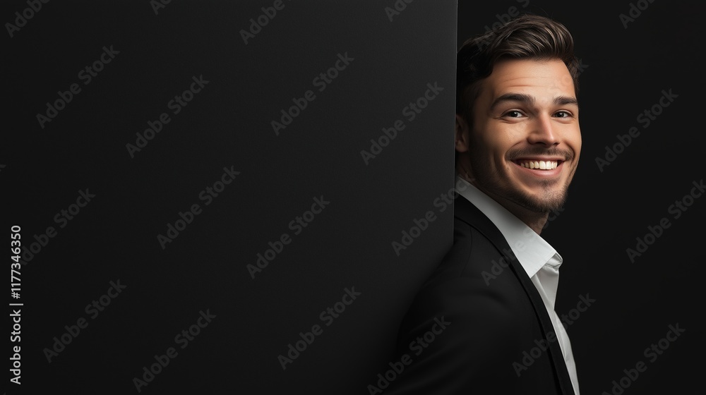 Professional man showcasing confidence and approachability Professional man showcasing confidence and approachability