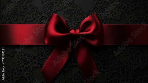 Red Bow Gift Wrapping, Fancy Presentations, Celebration Decor, Festive Occasions