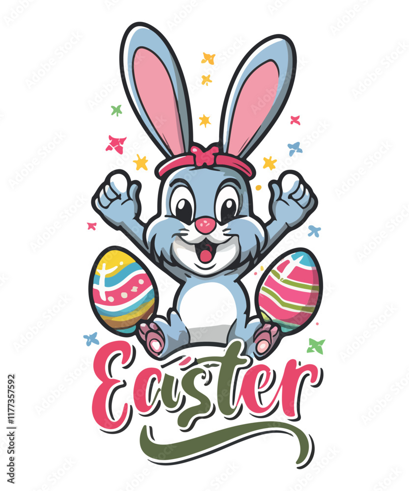 Obraz premium Happy Easter, T Shirt Design/ SVG