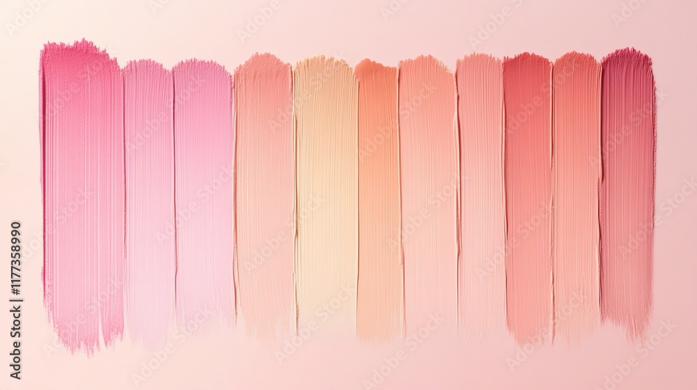 Colorful gradient paint swatches on a pastel background, white isolation. Colorful gradient paint swatches on a pastel background, white isolation.