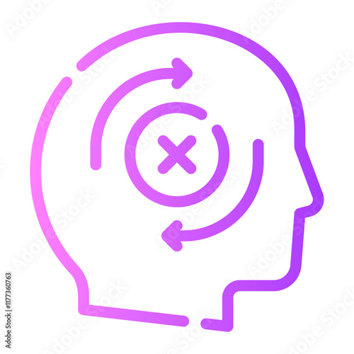 bad habits gradient icon