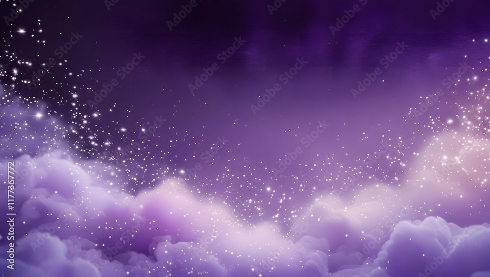 Obraz premium purple night sky background,
