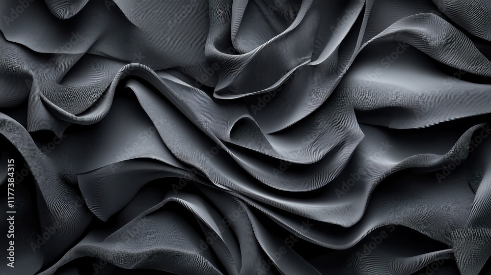 Obraz premium Smooth charcoal gray gradient with soft, glowing edges