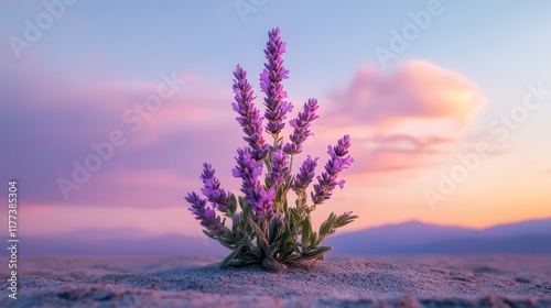 Vibrant purple gradient transitioning to soft lavender.