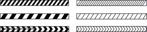black barrier icon set. Checkpoint, Restricted entry, closed access, private parking for official transport, paid, car park, document check. Vector collection isolated on transparent.