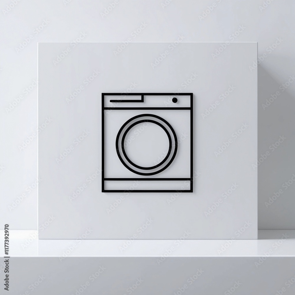 illustration of a washing machine illustration of a washing machine