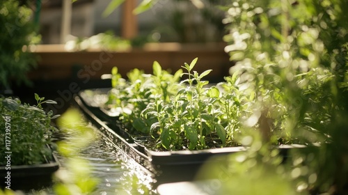 Thriving Aquaponics Setup w...
