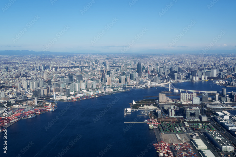 Obraz premium 東京 空撮