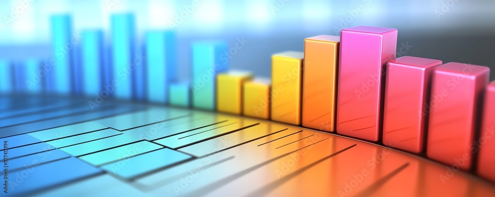 Obraz premium Laptop screen showing market research, digital marketing concepts, business strategy planning, data analysis, marketing insights and trends