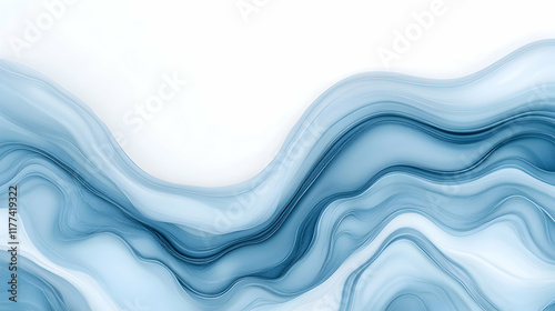 Wallpaper Mural Abstract blue liquid marble wave design, flowing background texture for website banner, presentation, or brochure. Torontodigital.ca