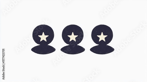 Three Starred Figures: A Symbol of Customer Satisfaction and Quality Service photo