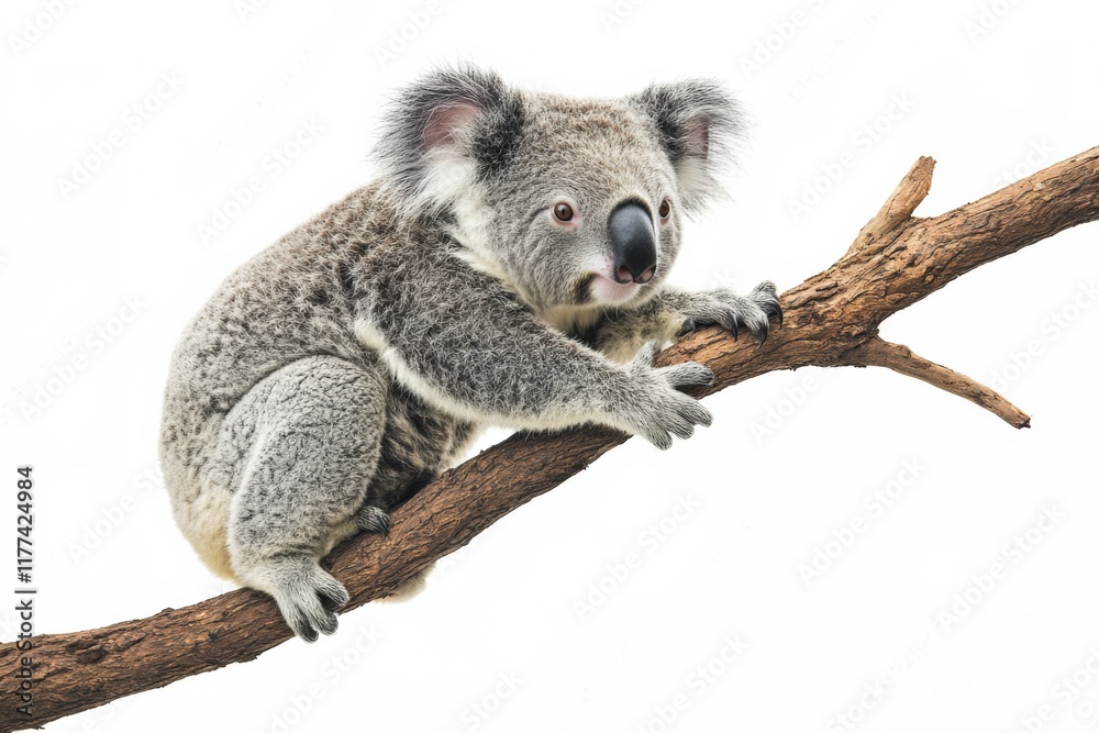 Obraz premium a koala sits on a tree branch