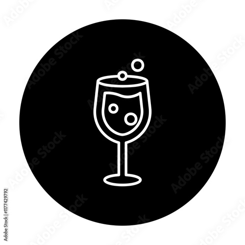 sparkling wine glass