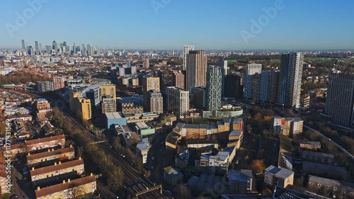 Aerial View of Lewisham, London photo