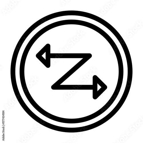 Free Download Zig Zag Icon - GFXLoad
