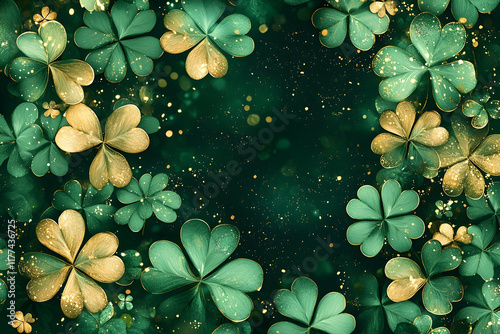 St. Patrick's Day: Green and Gold Clover Celebration 