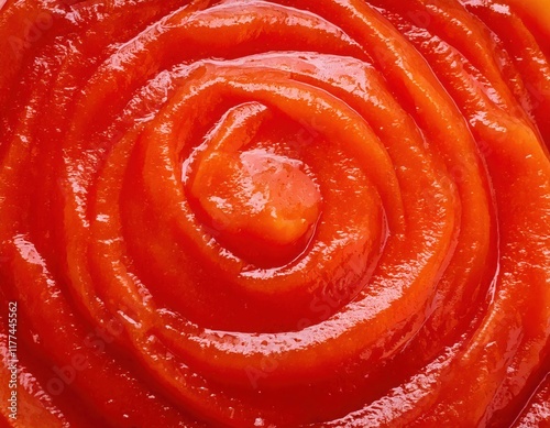 Tomato Ketchup Swirl Texture 