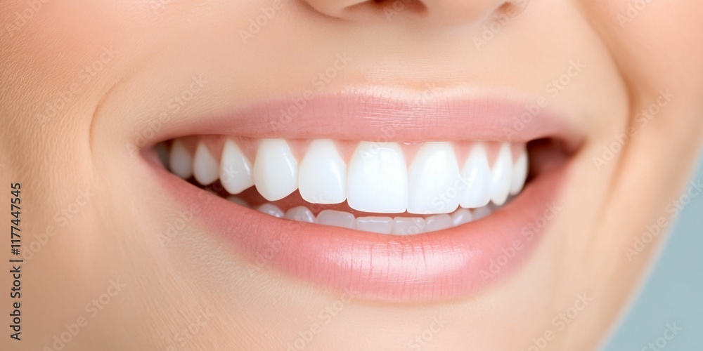 Obraz premium Woman with a white smile