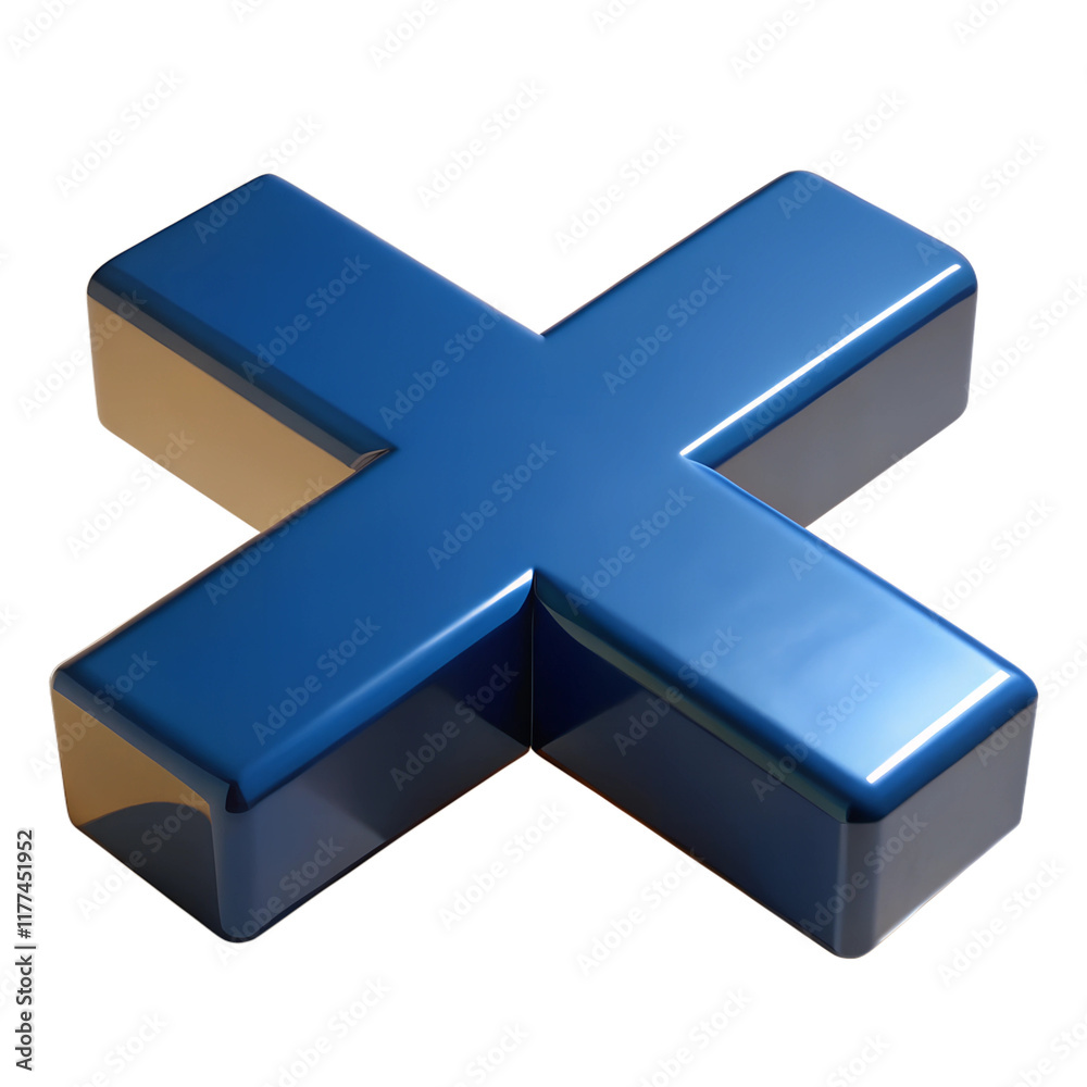 Obraz premium Rejection icon. 3D rejected sign. Check mark. Cross sign