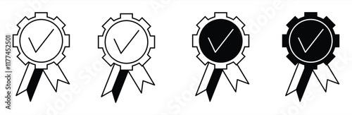 winning award medal icon vector