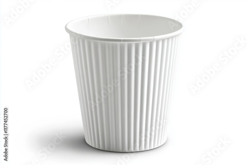 Wallpaper Mural White Ribbed Paper Cup Torontodigital.ca