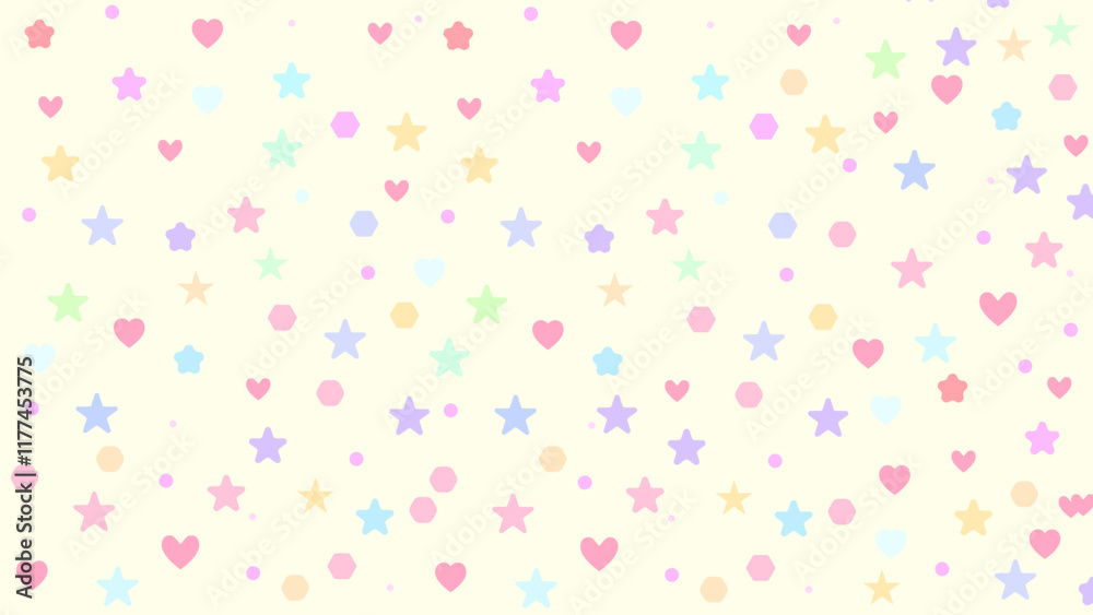 Heart Background. Beautiful Confetti Hearts Falling on Background. Invitation Template Background Design, Greeting Card, Poster. Valentine Day. Vector illustration Heart Background. Beautiful Confetti Hearts Falling on Background. Invitation Template Background Design, Greeting Card, Poster. Valentine Day. Vector illustration