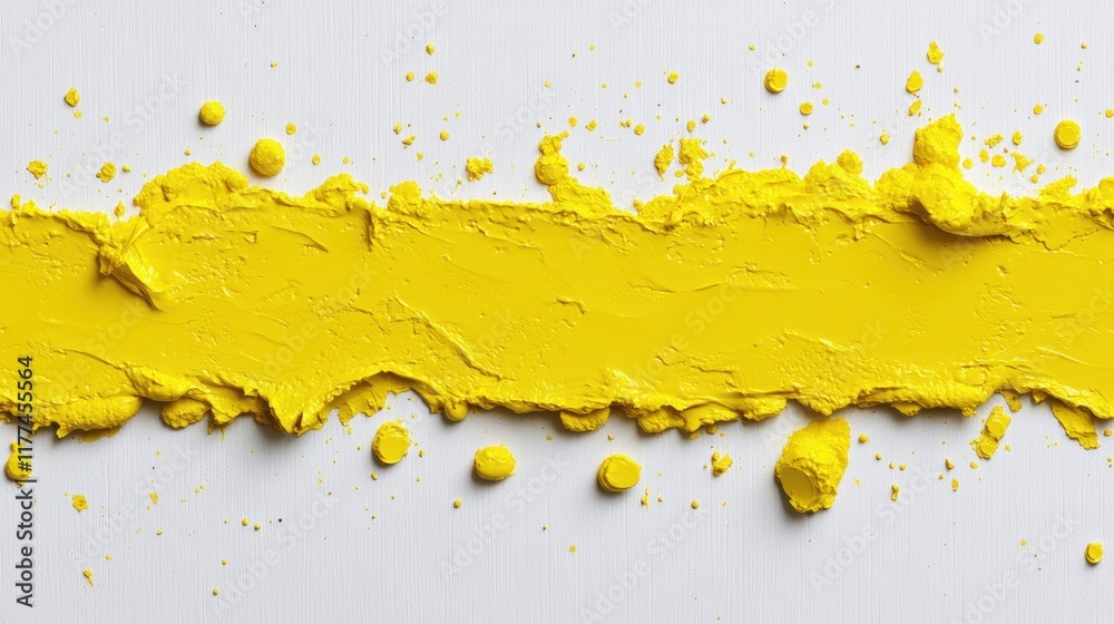 Fototapeta premium Yellow Paint Texture, Abstract Background