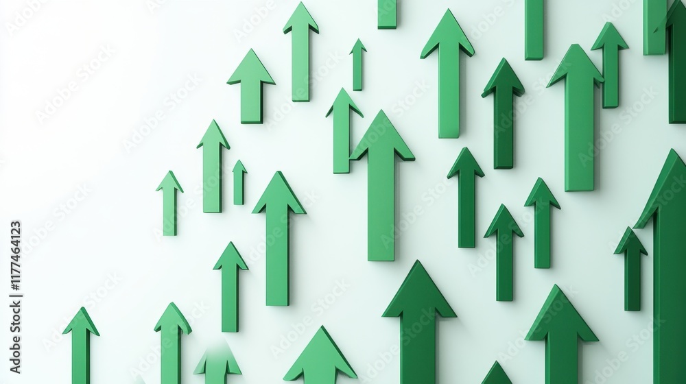 Bold green arrows pointing upward on a clean white background, symbolizing growth, progress, and success. Bold green arrows pointing upward on a clean white background, symbolizing growth, progress, and success.