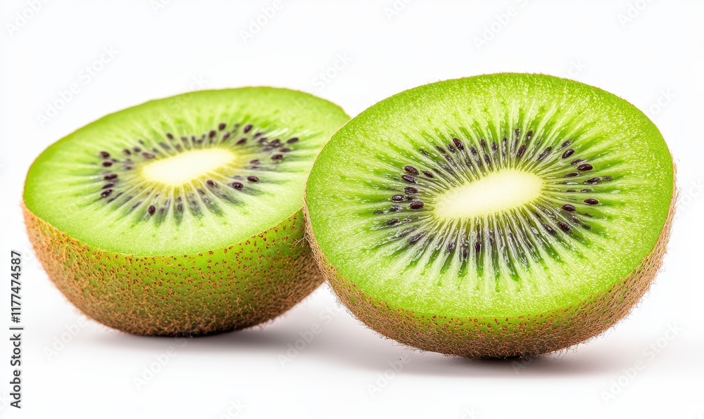sliced kiwi fruits isolated on white background sliced kiwi fruits isolated on white background