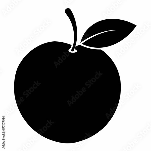 Abiu Black Silhouette Vector Art photo