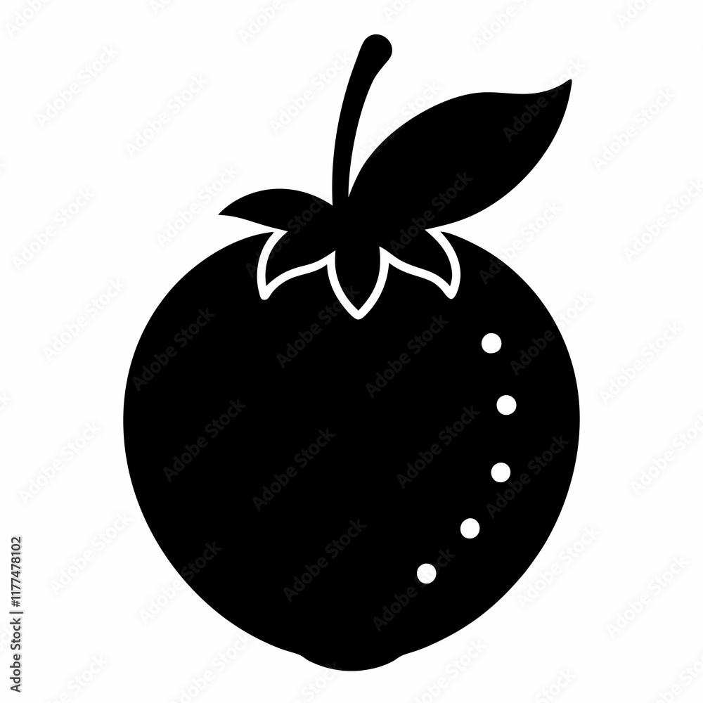 Abiu Black Silhouette Vector Art Abiu Black Silhouette Vector Art