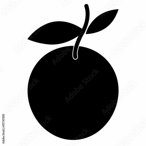 Abiu Black Silhouette Vector Art photo