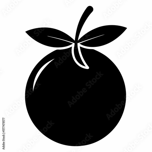 Abiu Black Silhouette Vector Art photo