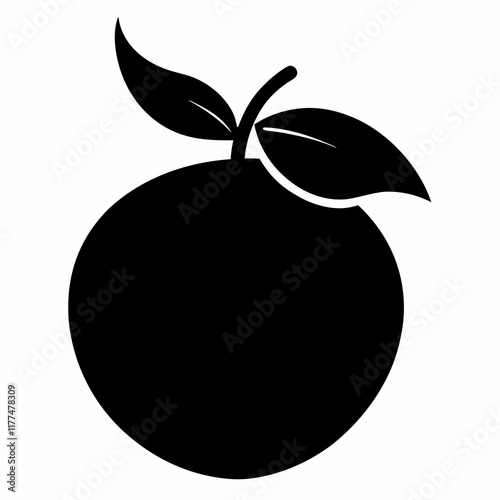 Abiu Black Silhouette Vector Art photo