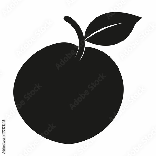 Abiu Black Silhouette Vector Art photo