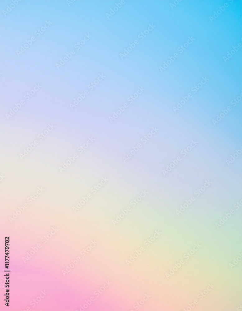 Fototapeta premium Abstract clear Pastel rainbow gradient. Blurred light fuzz colorful gradient background. 