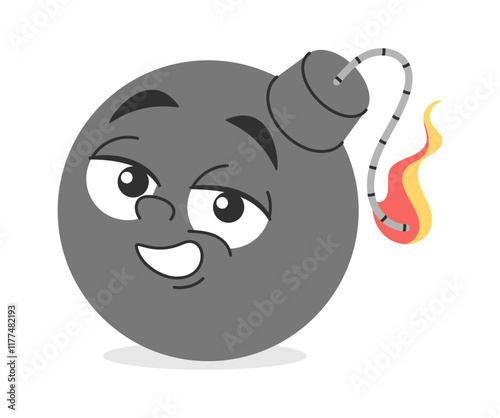 Carefree comic bomb explosive character