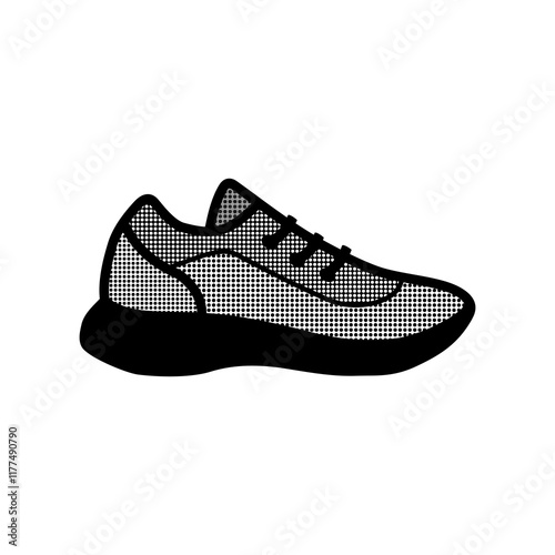Sneaker icon. Shoes icon simple sign. Shoes running design illustration. 