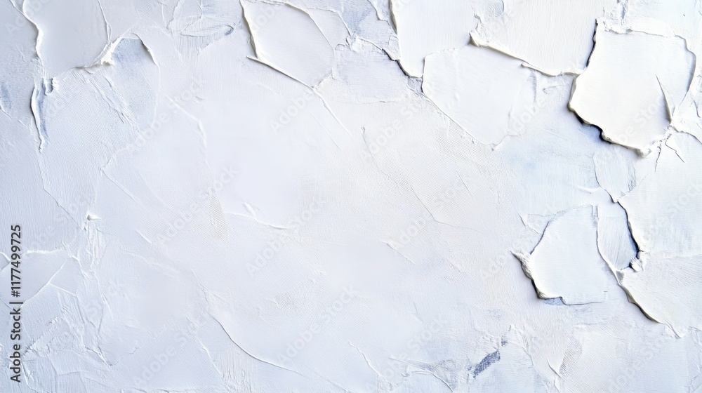 Obraz premium Subtle Gradients White Textured Background - Abstract textured background, impasto style, white palette, subtle color variations, artistic surface.