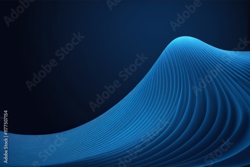 a close up of a blue wave on a black background