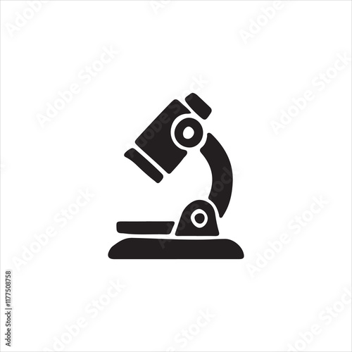 microscope isolated on white