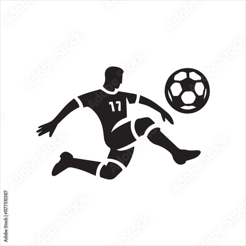football player kicking ball