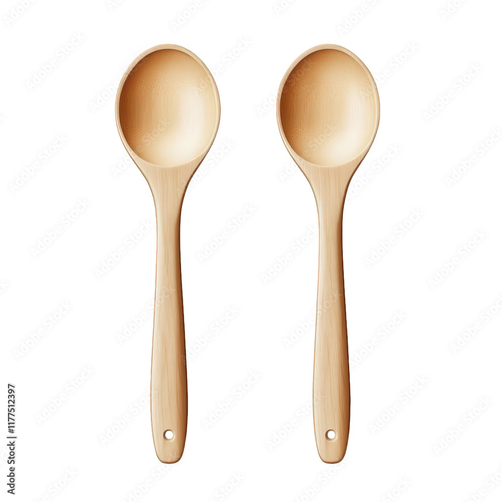 two wooden spoons with a smooth finish and elongated handles. positioned parallel to each other against a clean white background the spoons are designed for cooking and serving food. showcasing a natu two wooden spoons with a smooth finish and elongated handles. positioned parallel to each other against a clean white background the spoons are designed for cooking and serving food. showcasing a natu