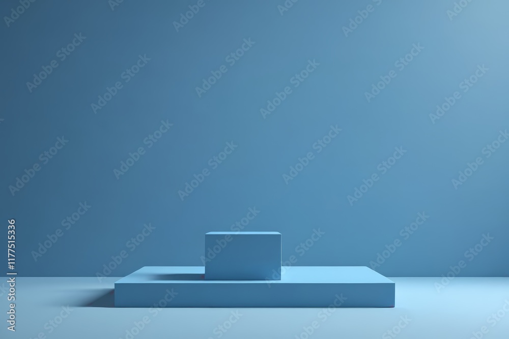 custom made wallpaper toronto digitala close up of a blue pedestal with a blue wall
