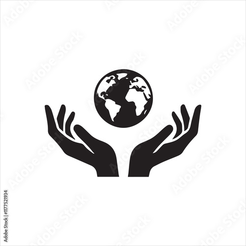 hands holding earth