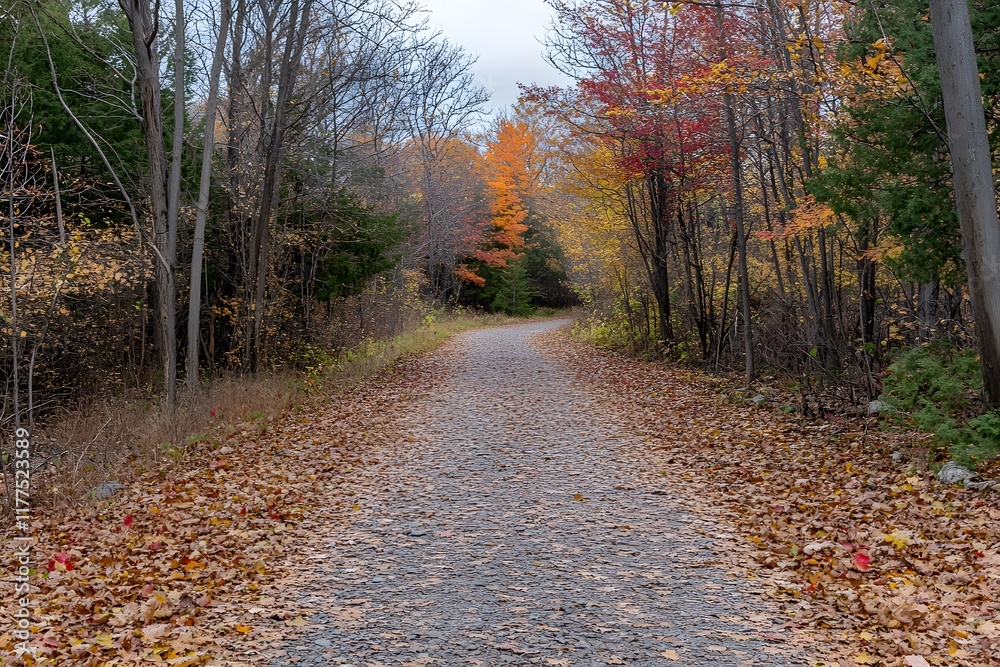 Fototapeta premium Autumn Forest Pathway