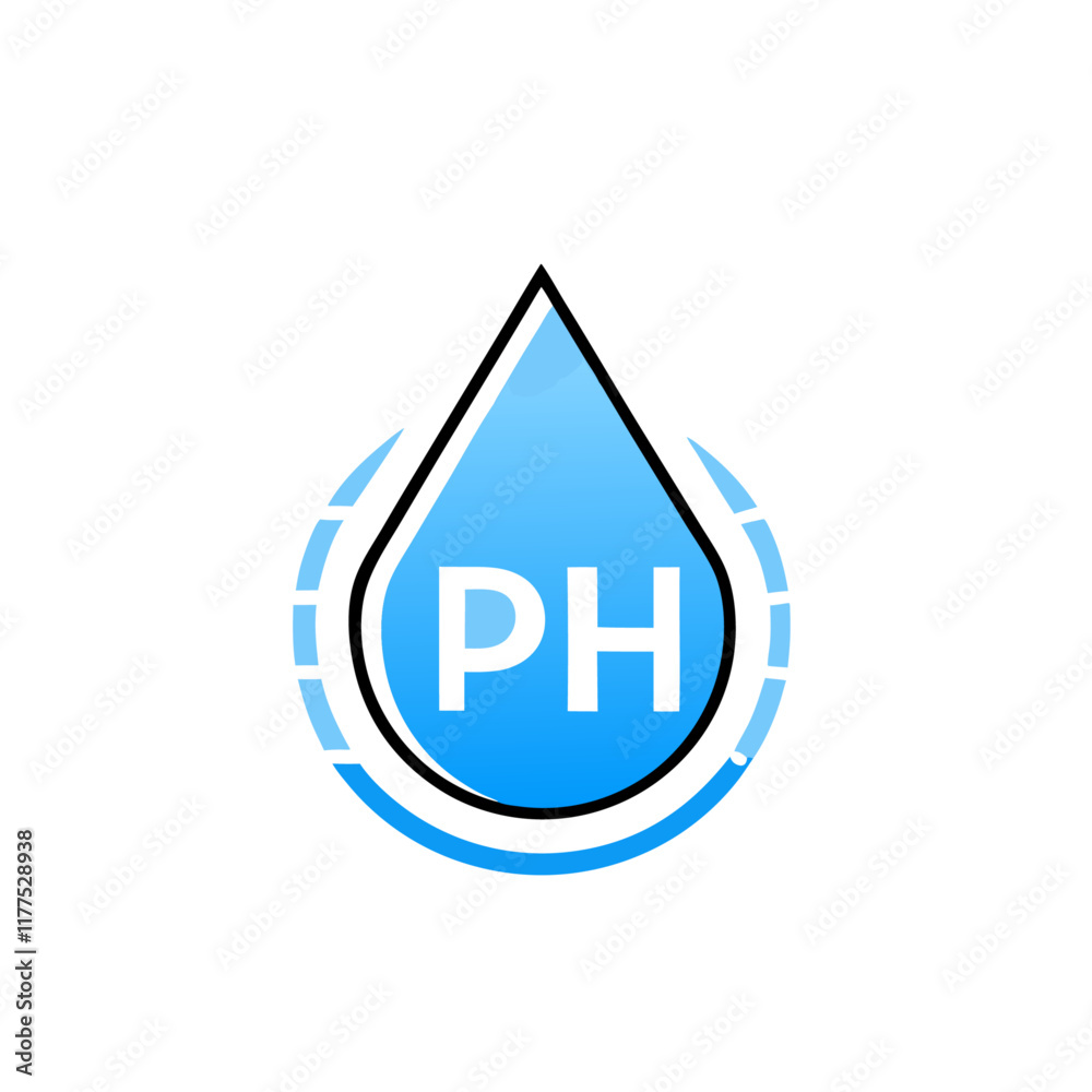 Neutral Ph Drop balance badge, label vector illustration (2) Neutral Ph Drop balance badge, label vector illustration (2)