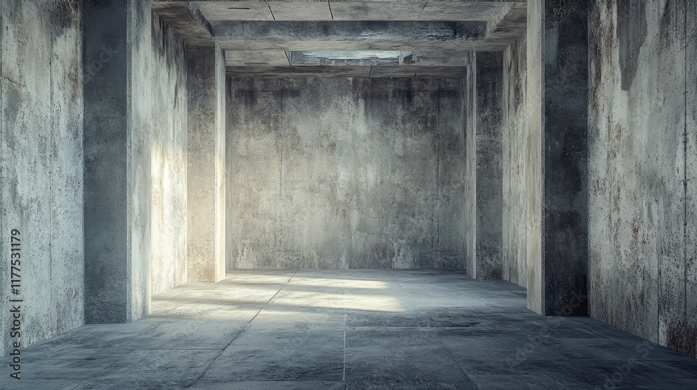 stock photo features a realistic 3D rendering of an old stone building room with concrete elements, textured walls, and an architectural design, creating a unique and atmospheric interior space stock photo features a realistic 3D rendering of an old stone building room with concrete elements, textured walls, and an architectural design, creating a unique and atmospheric interior space